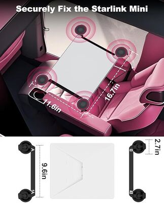 購入 スターリンク ミニ用の重用吸管カップカーマウント,運転のための安全な車両屋根アダプターキット online manufacture